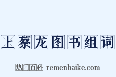 上蔡龙图书组词是什么意思的图片